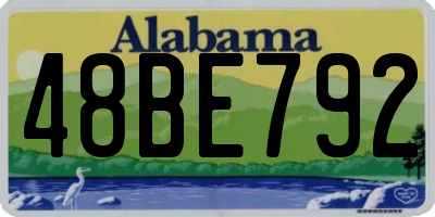 AL license plate 48BE792