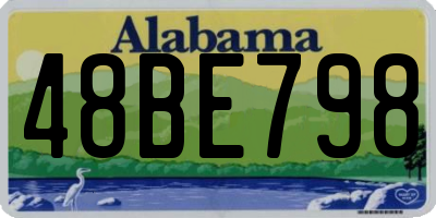 AL license plate 48BE798