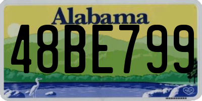 AL license plate 48BE799
