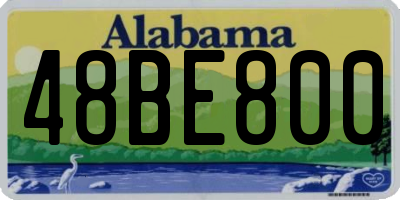 AL license plate 48BE800