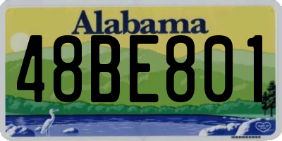 AL license plate 48BE801