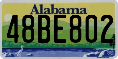 AL license plate 48BE802