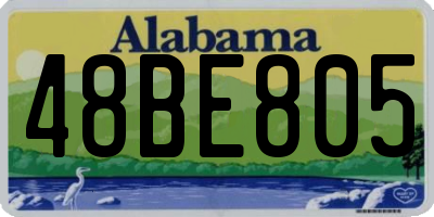 AL license plate 48BE805