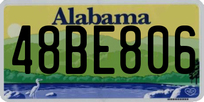 AL license plate 48BE806