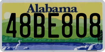 AL license plate 48BE808