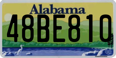 AL license plate 48BE810