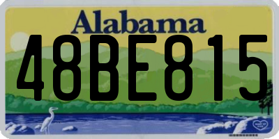 AL license plate 48BE815