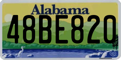 AL license plate 48BE820