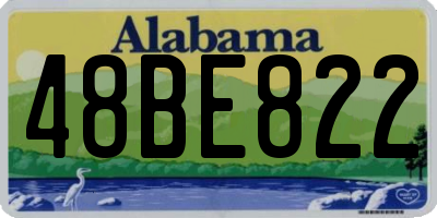 AL license plate 48BE822