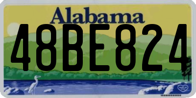 AL license plate 48BE824