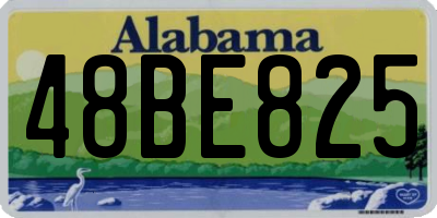 AL license plate 48BE825
