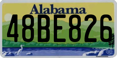AL license plate 48BE826