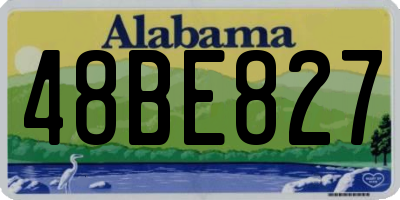 AL license plate 48BE827