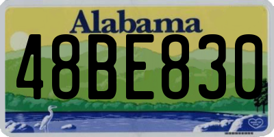 AL license plate 48BE830
