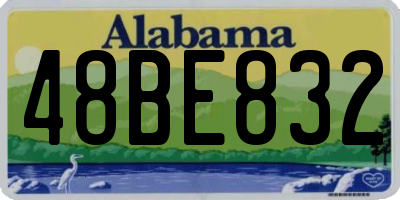 AL license plate 48BE832