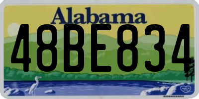 AL license plate 48BE834