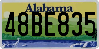 AL license plate 48BE835