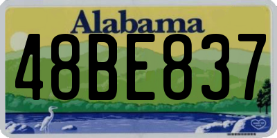 AL license plate 48BE837