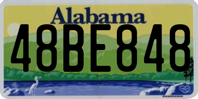 AL license plate 48BE848
