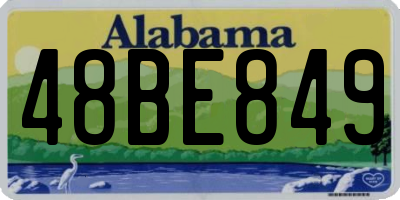 AL license plate 48BE849