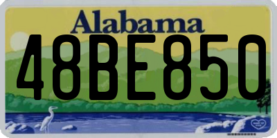 AL license plate 48BE850