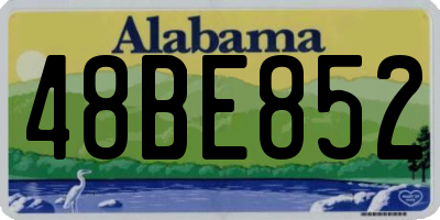 AL license plate 48BE852