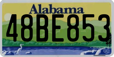 AL license plate 48BE853