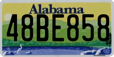 AL license plate 48BE858