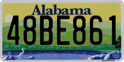 AL license plate 48BE861