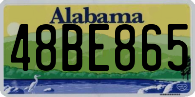 AL license plate 48BE865