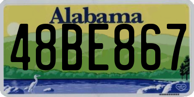 AL license plate 48BE867