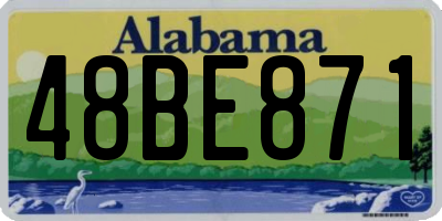 AL license plate 48BE871