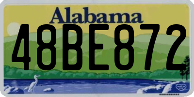 AL license plate 48BE872