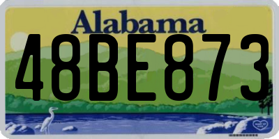AL license plate 48BE873