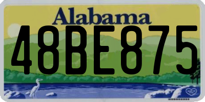 AL license plate 48BE875