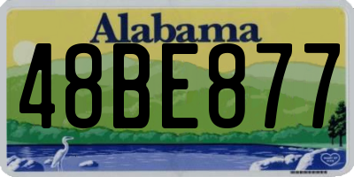 AL license plate 48BE877