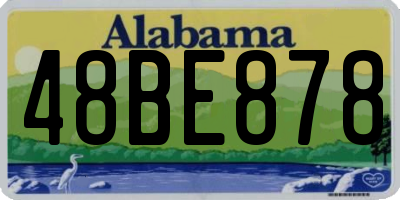 AL license plate 48BE878