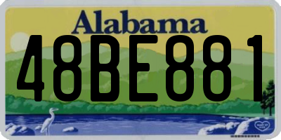 AL license plate 48BE881