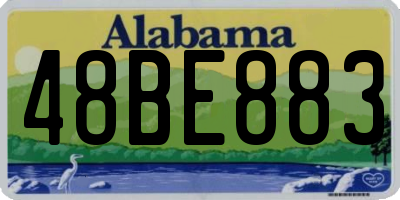 AL license plate 48BE883