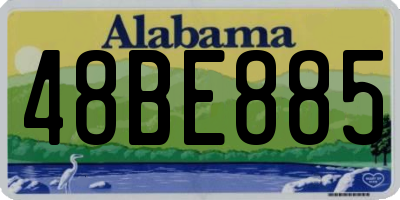 AL license plate 48BE885