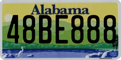 AL license plate 48BE888