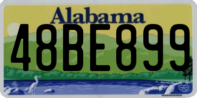 AL license plate 48BE899