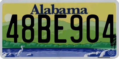 AL license plate 48BE904