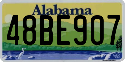 AL license plate 48BE907