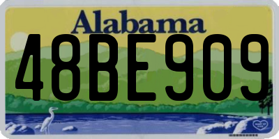 AL license plate 48BE909
