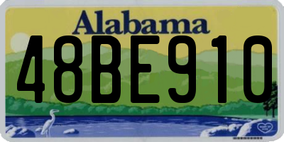 AL license plate 48BE910
