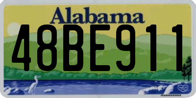 AL license plate 48BE911