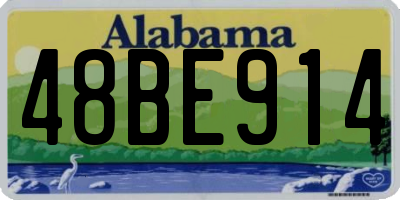 AL license plate 48BE914