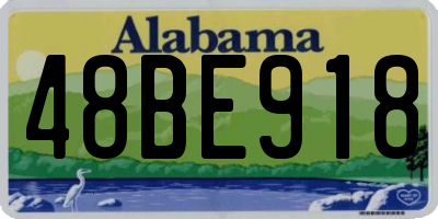 AL license plate 48BE918