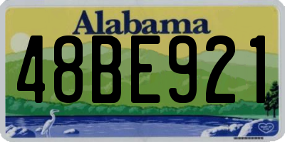 AL license plate 48BE921